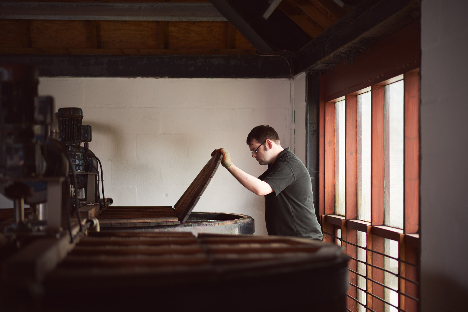 Graham in distillery