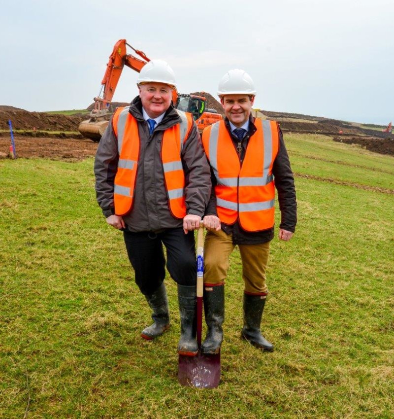 Turf cutting Lagg Distillery