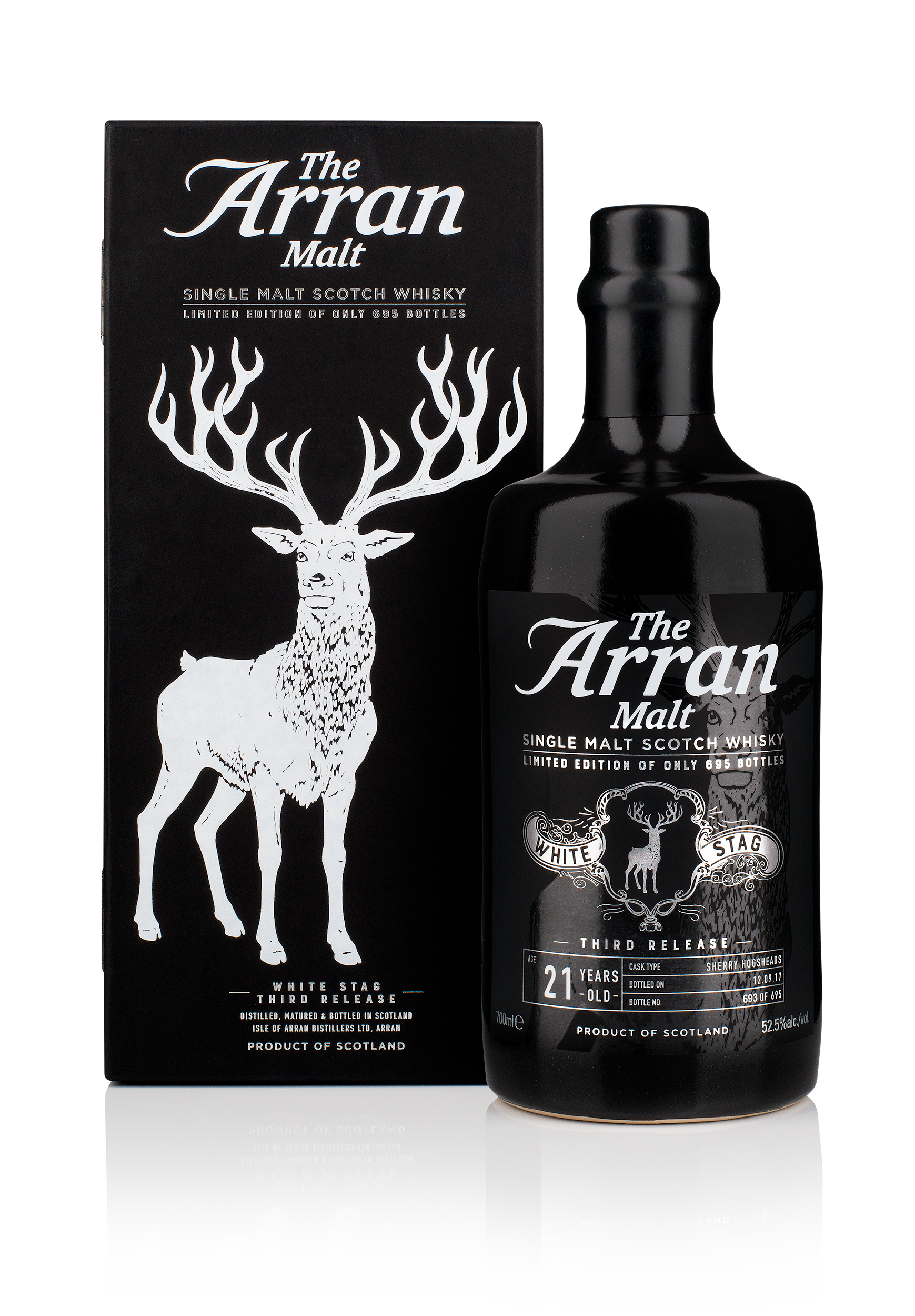 Arran White Stag Bottle and Box