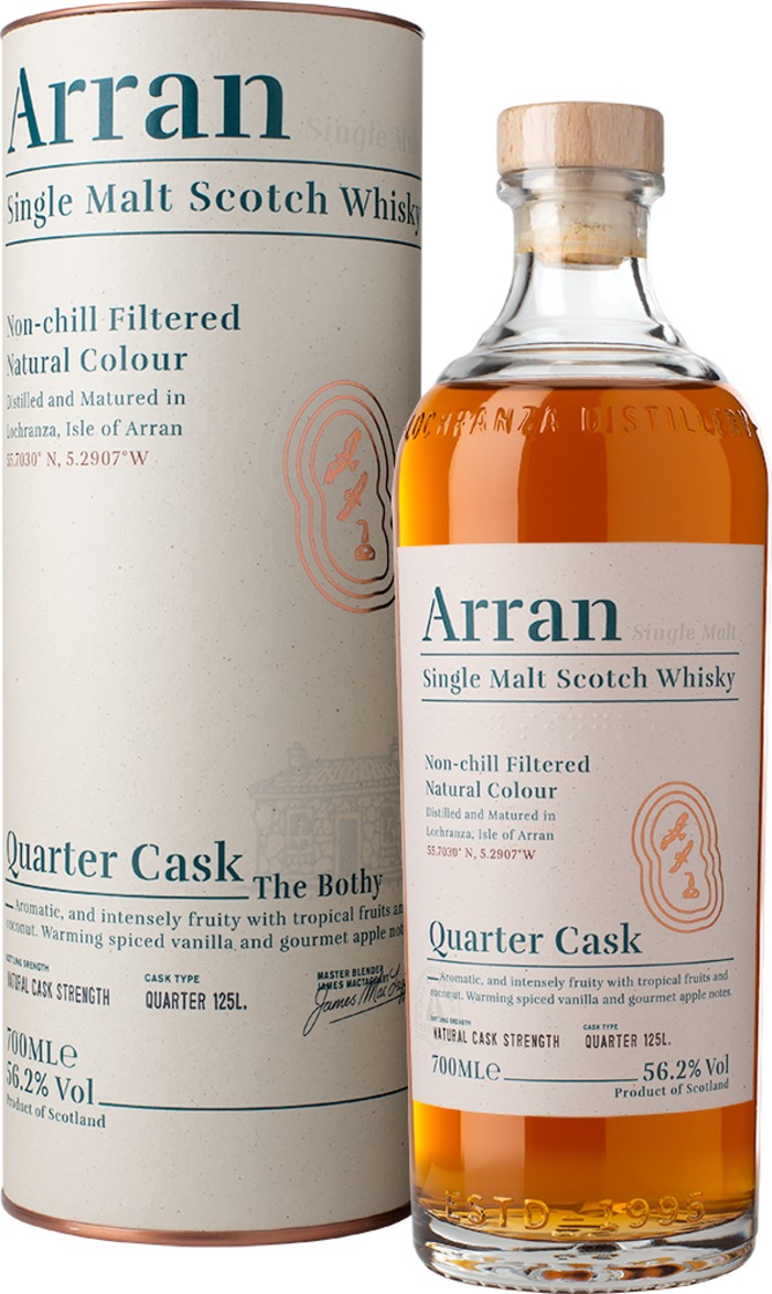 AD Arran Quarter Cask Bottle Box LE1000px Trimmed PNG