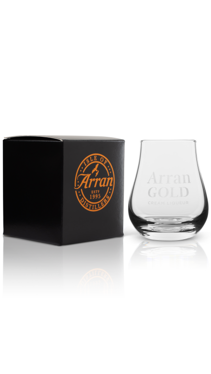 Arran bs arran gold glass with box png 1500 x 1500  72dpi product detail rebrand