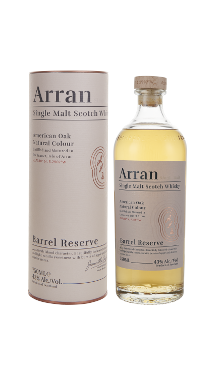 Barrel reserve bottle and box product detail rebrand