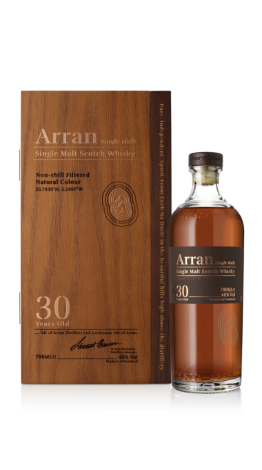 Arran 2026 30yo arran bottle box front 1000x1000 png 72dpi product listing rebrand