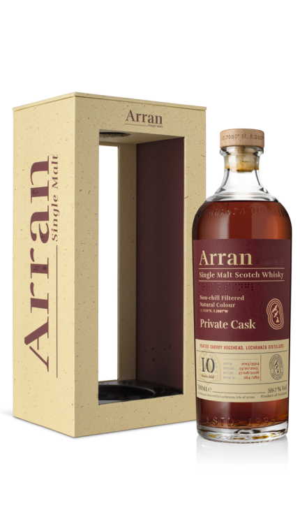 Arran 2026 10yo private cask bottle box front 1000x1000 png 72dpi product detail rebrand