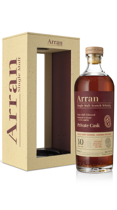 Arran 2026 10yo private cask bottle box front 1000x1000 png 72dpi product listing rebrand